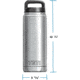 Yeti Rambler 26 oz Bottle, Stainless, 21071100001