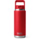 Yeti Rambler 26 oz Water Bottle w/Straw Cap, Rescue Red, 21071503996