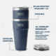 Yeti Rambler 30 oz Stackable Cup w/Magslider Lid, Lowcountry Peach, 21071505466