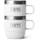 Yeti Rambler 6 oz Stackable Mugs w/Durasip Ceramic Lining - 2 Pack, White, 21071503791