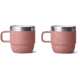 Yeti Rambler 6 oz Stackable Mug - 2 Pack, Sandstone Pink, 21071503327