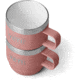 Yeti Rambler 6 oz Stackable Mug - 2 Pack, Sandstone Pink, 21071503327