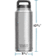Yeti Rambler Bottle-36 oz, Stainless