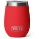 Yeti Rambler 10 oz Wine Tumbler w/DuraSip Ceramic Lining, Rescue Red, 21071507401