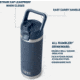 Yeti Rambler 18 oz Water Bottle w/Straw Cap