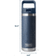 Yeti Rambler 18 oz Water Bottle w/Straw Cap
