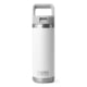 Yeti Rambler 18 oz Water Bottle w/Straw Cap, White, 21071508600