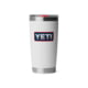 Yeti Rambler 20 oz Water Bottle w/Magslider Lid, White/Badge, 21071508695