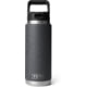 Yeti Rambler 26 oz Water Bottle w/Straw Cap, Black Stone, 21071507597