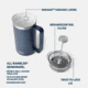 Yeti Rambler 34 oz French Press w/Twist-To-Lock French Press Lid