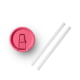 Yeti Rambler Travel Straw Mug Lid, Tropical Pink, Small, 21071506327