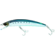 Yo-Zuri Crystal Minnow, 3 1/2in, 1/4 oz, Holographic Blueback Sardine, Floating, R1123HSIW