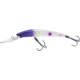 Yo-Zuri Crystal Minnow Deep Diver Walleye Trolling Bait 3/8oz 3-1/2in 7ft #6 Hooks, Purple Wonderbread, R1205PWB