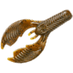 Yum Craw Chunk Bait, 8 Pack, 3.75in, Green Pumpkin, YCCK308