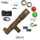 Z-Bolt Blazer LEP Weapon Light - Dual Fuel - Cable Port Switch, Black, LEP-18650-PORT-BLK-PHCF