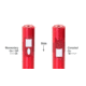 Z-Bolt D-5-R Duet Ruby Blue Pointer, Tru Green Laser, Dual Switch, Red, Small, D-5-R, EDEMO1