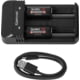 Z-Bolt Rechargeable 18350 Batteries &amp; 2x Slot Charger Kit