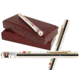 Z-Bolt Red And Green Laser - Dual Beam, Premium Wood Case, Standard Laser Pointer, Chrome &amp; Brass Finish, Small, BTG-7C