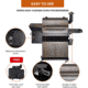 Z Grills 1000D 8in1 Wood Pellet Grill - Smoker, Bronze/Black, Large, ZPG-1000D