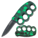 Z-Hunter 4.75in. Green Skull Camo Knuckles, Green TF 511GNSC