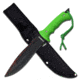 Z-Hunter Fixed Blade, 12in, Stainless Steel Blade, Green Molded Nylon Fiber Handle ZB-102