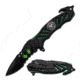 Z-Hunter Folding Blade, 3.5in, Stainless Steel Blade, Black Aluminum Handle ZB-160GN