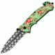 Z-Hunter Laser Skull A/O Rescue Green Knife ZB052GNR