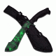 Z-Hunter Machete, 15.25in, Stainless Steel Blade, Black Rubber Wrapped Half Tang Constructed Handle ZB-113GN
