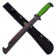 Z-Hunter Machete, 2in, Stainless Steel Blade, Stainless Steel Green Cord Wrapped Handle ZB-146