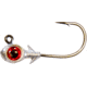 Z-man Trout Eye Finesse Jigheads, Red, 1/8oz, 3 per Pack, TEFH18-01PK3