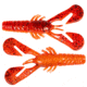 Z-Man Turbo Crawz 4in Fire Craw 6 Pack, TCRAW4-370PK6