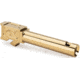 Zaffiri Precision Chunk Ported Pistol Barrel, Glock 19 Gen 1-4, 9mm, Twist 1-10, 416R Stainless Steel, Gold, ZP.19BCPG