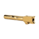 Zaffiri Precision Flush and Crown Glock 17 Gen 3, Glock 17 Gen 4 9mm Luger Non-Threaded Pistol Barrel, 4.37in, 1-10 RH Twist, PVD, Gold, BA-G17G14-FC-GLD