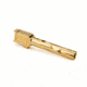 Zaffiri Precision Flush and Crown Glock 17 Gen 3, Glock 17 Gen 4 9mm Luger Non-Threaded Pistol Barrel, 4.37in, 1-10 RH Twist, PVD, Gold, BA-G17G14-FC-GLD