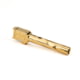 Zaffiri Precision Flush and Crown Glock 17 Gen 3, Glock 17 Gen 4 9mm Luger Non-Threaded Pistol Barrel, 4.37in, 1-10 RH Twist, PVD, Gold, BA-G17G14-FC-GLD