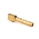 Zaffiri Precision Flush and Crown Glock 19 Gen 3, Glock 19 Gen 4 9mm Luger Non-Threaded Pistol Barrel, 3.90in, 1-10 RH Twist, PVD, Gold, BA-G19G14-FC-GLD