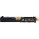 Zaffiri Precision Glock 17 Gen 3 ZPS.3 Complete Upper Threaded RMR Cut, Gold, Black, ZPS.3.17.BLK.CU