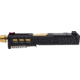 Zaffiri Precision Glock 43 ZPS.3 Complete Upper Threaded RMSc Cut, Gold, Black, ZPS.3.43.BLK.CU
