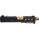 Zaffiri Precision Glock 43 ZPS.3 Complete Upper Threaded RMSc Cut, Gold, Black, ZPS.3.43.BLK.CU