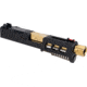 Zaffiri Precision Glock 43 ZPS.3 Complete Upper Threaded RMSc Cut, Gold, Black, ZPS.3.43.BLK.CU