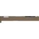 Zaffiri Precision Z Series Ported Glock 19 Gen 3 Pistol Slide, Flat Dark Earth, SL-G19G3-ZP-RMR-FDE