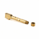 Zaffiri Precision Glock 19 Gen 3, Glock 19 Gen 4 9mm Luger Threaded Pistol Barrel, 4.50in, 1-10 RH Twist, PVD, Gold, BA-G19G15-TH-GLD