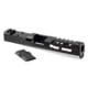 Zaffiri Precision ZPS2 Glock 17 Gen 1-3 9mm Luger Pistol Slide, Black, SL-G17G3-ZPS2-RMR-BLK