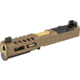 Zaffiri Precision ZPS2 Glock 19 Gen 5 Complete Pistol Slide, PVD, Flat Dark Earth/Gold, G19G5-ZPS2-RMR-FDE-FC-GLD