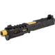 Zaffiri Precision ZPS2 Glock 19 Gen 5 Threaded Complete Pistol Slide, PVD, Black/Gold, G19G5-ZPS2-RMR-BLK-TH-GLD