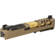Zaffiri Precision ZPS2 Glock 43X Complete Pistol Slide, PVD, Flat Dark Earth/Gold, G43-ZPS2-RMSc-FDE-FC-GLD