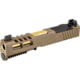 Zaffiri Precision ZPS2 Glock 43X Complete Pistol Slide, PVD, Flat Dark Earth/Gold, G43-ZPS2-RMSc-FDE-FC-GLD