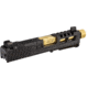 Zaffiri Precision ZPS2 Glock 43X Threaded Complete Pistol Slide, PVD, Black/Gold, G43-ZPS2-RMSc-BLK-TH-GLD
