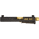 Zaffiri Precision ZPS2 Glock 43X Threaded Complete Pistol Slide, PVD, Black/Gold, G43-ZPS2-RMSc-BLK-TH-GLD