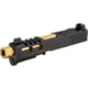 Zaffiri Precision ZPS2 Glock 43X Threaded Complete Pistol Slide, PVD, Black/Gold, G43-ZPS2-RMSc-BLK-TH-GLD